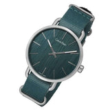 Calvin Klein Even Green Dial Green NATO Strap Watch for Men - K7B211WL