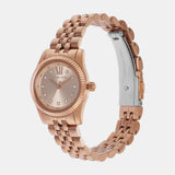 Michael Kors Lexington Three Hand Rose Gold Dial Rose Gold Steel Strap Watch For Women - MK4739