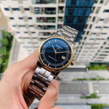 Jam Tangan Pria Tissot Luxury Powermatic 80 Dial Hitam dengan Tali Baja Perak - T086.407.22.051.00