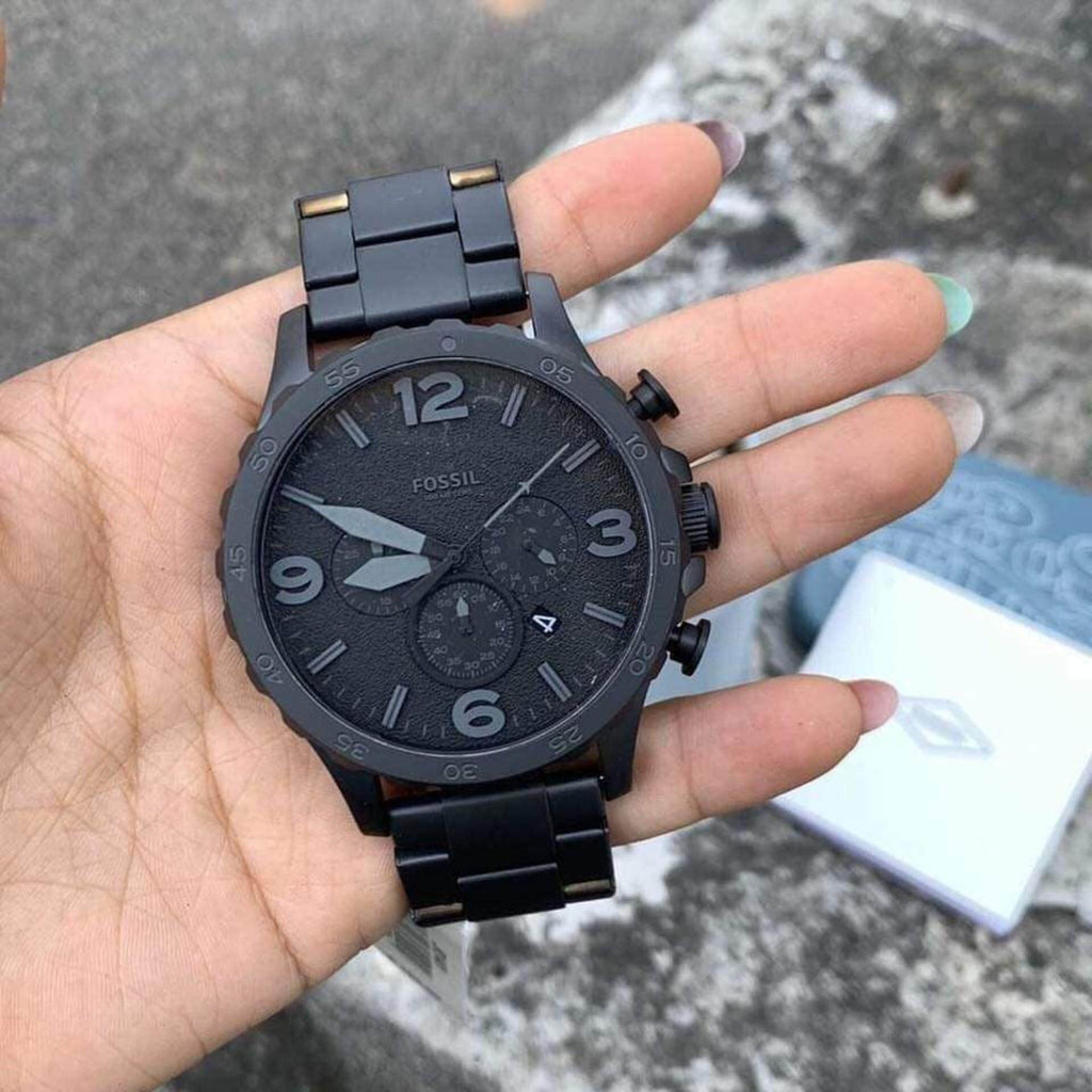 Round Analog Fossil Black Watch For Man, For Personal Use at Rs