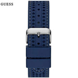 Guess Fleet Chronograph Black Dial Blue Rubber Strap Watch for Men - W0971G2