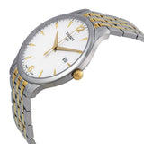 Tissot T Classic Tradition White Dial Two Tone Mesh Bracelet Watch for Women - T063.210.22.037.00