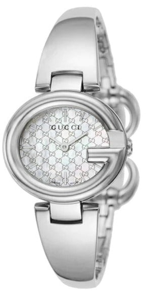 Gucci Guccissima Quartz Silver Dial Silver Steel Strap Watch  display picture 3