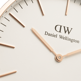 Daniel Wellington Classic Somerset White Dial Blue Leather Strap Watch For Women - DW00100123