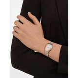 Bvlgari Serpenti Seduttori White Dial Two Tone Steel Strap Watch for Women - SERPENTI103277