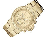 Michael Kors Dylan Quartz Gold Dial Gold Steel Strap Watch For Women - MK5861