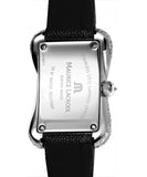 Maurice Lacroix Fiaba Black Dial with Diamonds Black Leather Strap Watch for Women - DV5012-SD531-350