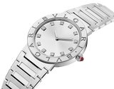 Bvlgari Bvlgari Bvlgari Lady Diamonds Silver Dial Silver Steel Strap Watch for Women - BVLGARI103696