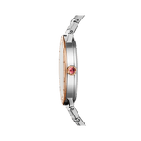 Bvlgari Bvlgari Bvlgari Resort Limited Edition Diamonds Gold Dial Silver Steel Strap Watch for Women - BVLGARI103682