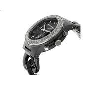 Michael Kors Ceramic Black Dial Black Steel Strap Watch for Women - MK5388