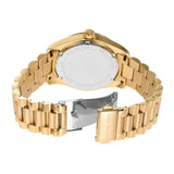 Michael Kors Lexington Mother of Pearl White Dial Gold Steel Strap Watch for Women - MK1079