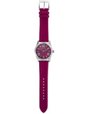 Michael Kors Lexington Quartz Fuchsia Dial Fuchsia Leather Strap Watch For Women - MK4749