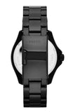 Fossil Cecile Multi Function Black Dial with Crystals Black Steel Strap Watch for Women - AM4522