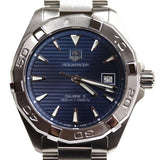 Jam Tangan Pria Tag Heuer Aquaracer Automatic Blue Dial Silver Steel Strap - WAY2112.BA0928