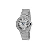 Cartier Ballon Bleu De Cartier Diamonds Silver Dial Silver Steel Strap Watch for Women - WE902035