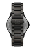 Armani Exchange Cayde Chronograph Black Dial Black Steel Strap Watch for Men - AX2748