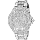 Michael Kors Camille Crystal Pave Dial Silver Steel Strap Watch for Women - MK5869