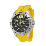 Tommy Hilfiger Sports Multi-Function Black Dial Yellow Rubber Strap Watch for Men - 1791144