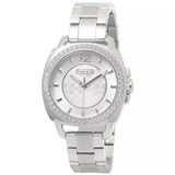 Coach Mini Boyfriend Diamonds Silver Dial Silver Steel Strap Watch for Women - 14501699