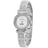 Coach Madison White Dial Silver Steel Strap Watch for Women