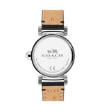 Coach Madison White Dial Black Leather Strap Watch for Women - 14502399