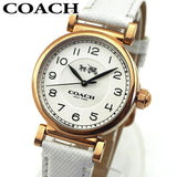 Coach Madison White Dial White Leather Strap Watch for Women - 14502408