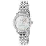 Coach Delancey Mother of Pearl Dial Silver Steel Strap Watch for Women - 14502477