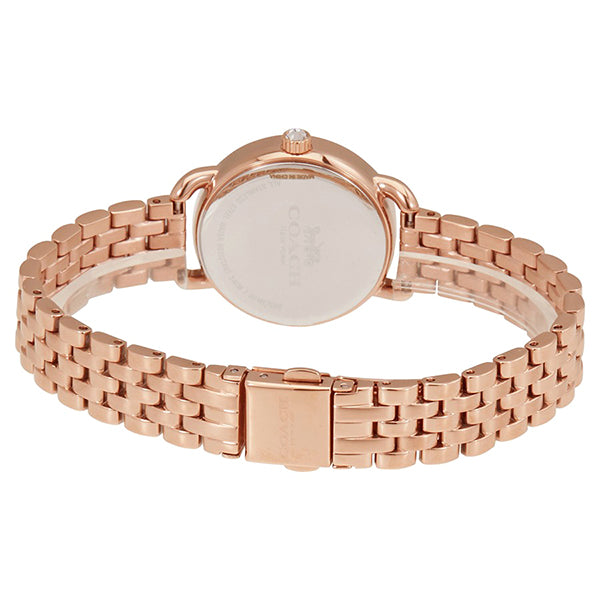 Coach Delancey White Dial Rose Gold Steel Strap Watch for Women - 14502479