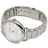 Coach Delancey White Dial Silver Steel Strap Watch for Women - 14502495