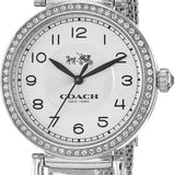 Coach Madison White Dial Silver Mesh Bracelet Watch for Women - 14502651