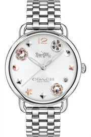 Coach Delancey White Dial Stainless Steel Watch For Women - 14502810