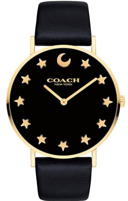 【期間限定お値】COACH Perry Black Leather Strap ウォッチ 腕時計 腕時計