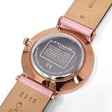 Coach Perry Rose Gold Dial Pink Leather Strap Watch for Women - 14503332-C