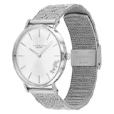 Coach Perry Silver Dial Silver Mesh Bracelet Watch for Women - 14503341