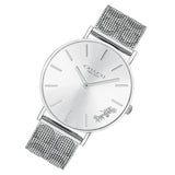 Coach Perry Silver Dial Silver Mesh Bracelet Watch for Women - 14503341