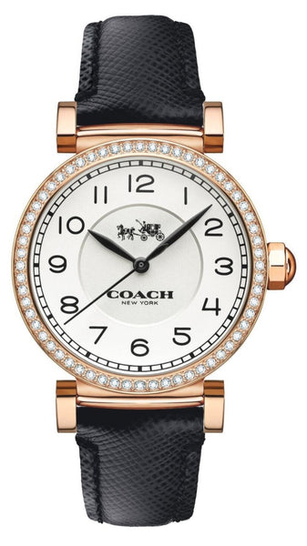 ★新品★ コーチ COACH MADISON マディソ14503394 腕時計 Coach Women's Maddy Watch 34mm Rubber Strap in Blush Pink NWT