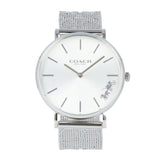 Coach Perry Silver Dial Silver Mesh Bracelet Watch for Women - 14503341