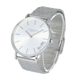 Coach Perry Silver Dial Silver Mesh Bracelet Watch for Women - 14503341