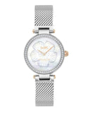 Coach Park Mother of Pearl Dial Silver Mesh Bracelet Watch for Women - 14503510