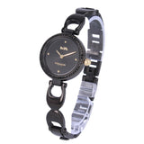 Coach Park Black Swarovski Dial Black Steel Strap Watch for Women - 14503564