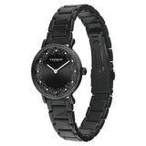 Coach Perry Black Ion Plated Dial Black Steel Strap Watch for Women - 14503641