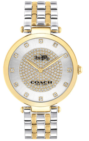 Coach Park Silver Dial Two Tone Steel Strap Watch for Women - 14503645