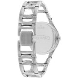 Calvin Klein Class White Dial Silver Steel Strap Watch for Women - K6R23126