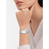 Bvlgari Serpenti Seduttori Quartz White Dial Silver Steel Strap Watch for Women - SERPENTI103141