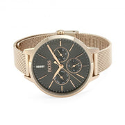 Hugo Boss Symphony Grey Dial Gold Mesh Bracelet Watch for Women - 1502424