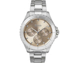 Hugo Boss Premiere Chronorgaph Rose Gold Dial Silver Steel Strap Watch for Women - 1502444