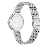 Hugo Boss Companion Black Dial Silver Steel Strap Watch for Men - 1513652