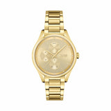 Hugo Boss Grand Course Gold Dial Gold Steel Strap Watch for Women - 1502584