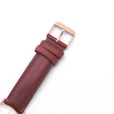 Daniel Wellington Classic Suffolk White Dial Brown Leather Strap Watch For Men - DW00100122