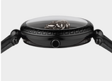 Versace Palazzo Empire Black Dial Black Leather Strap Watch for Women - VCO050017